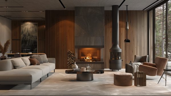 Suspensions élégantes : achat poêle à bois et poêle à granulé