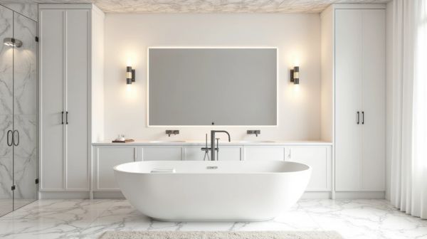 Votre salle de bain mérite une baignoire îlot design élégante